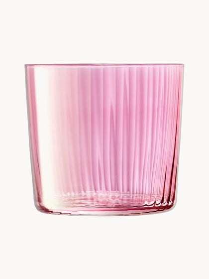 Westwing Vasos De Colores De Vidrio Soplado Con Relieve Gemas 4 uds
