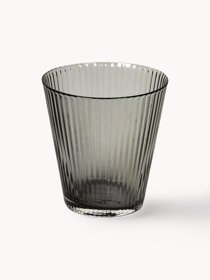 Westwing Vasos de vidrio ahumado soplado artesanalmente Grand Cru 4 uds