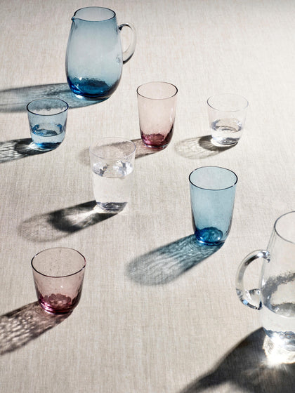 Westwing Vasos De Vidrio Soplado Artesanalmente Hammered 4 uds