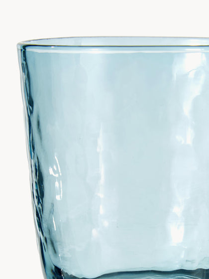 Westwing Vasos De Vidrio Soplado Artesanalmente Hammered 4 uds