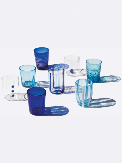 Westwing Vasos De Vidrio Soplados Artesanalmente Melting Pot Sea 6 uds