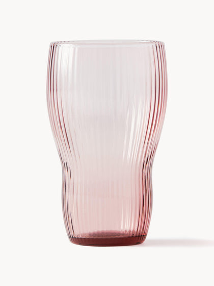 Westwing Vasos highball soplados artesanalmente con relieves Pum 2 uds