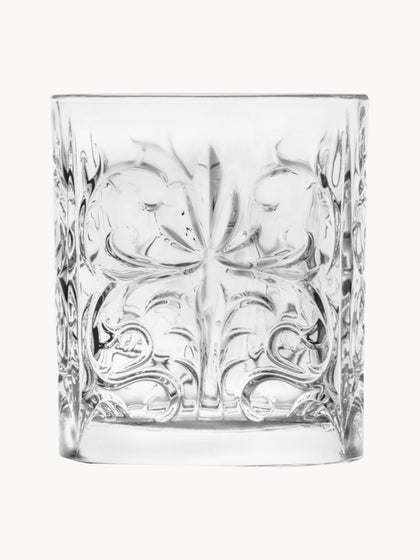Westwing Vasos Old Fashioned De Cristal Con Relieve Bichiera 4 uds