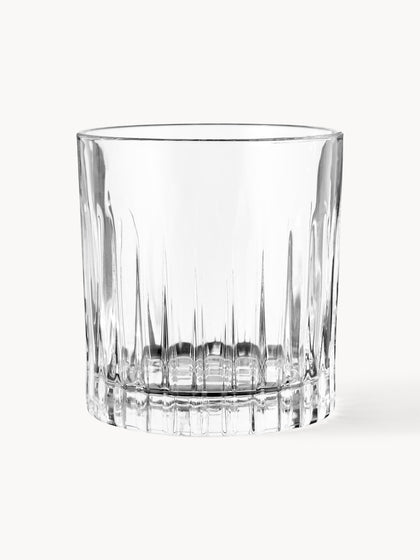 Westwing Vasos old fashioned de cristal con relive Timeless 6 uds