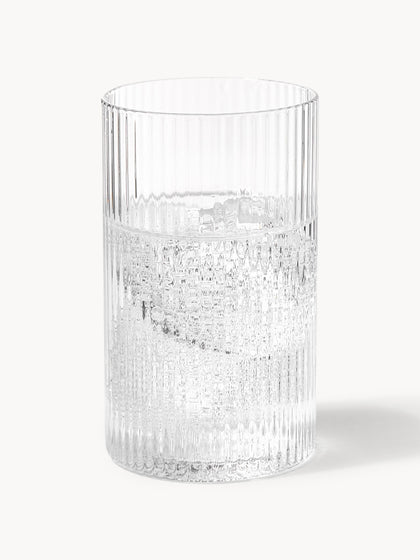 Westwing Vasos Pequeños Soplados Con Relieves Ripple 4 Uds