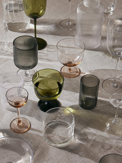 Westwing Vasos Pequeños Soplados Con Relieves Ripple 4 Uds