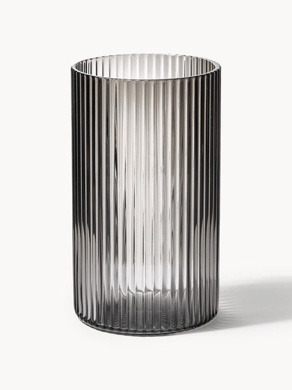 Westwing Vasos pequeños soplados con relieves Ripple 4 uds