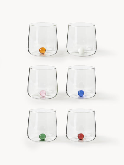 Westwing Vasos soplados de vidrio borosilicato Bilia 6 uds