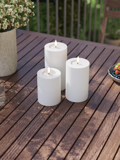 Westwing Vela LED Artesanal Para Exterior Real Flame 10 Cm