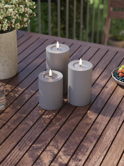 Westwing Vela LED Artesanal Para Exterior Real Flame 20 Cm