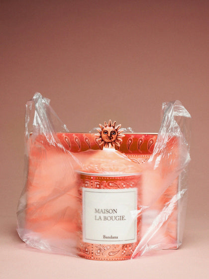 Westwing Vela Perfumada Artesanal Bandana (mandarina Sándalo Y ámbar)