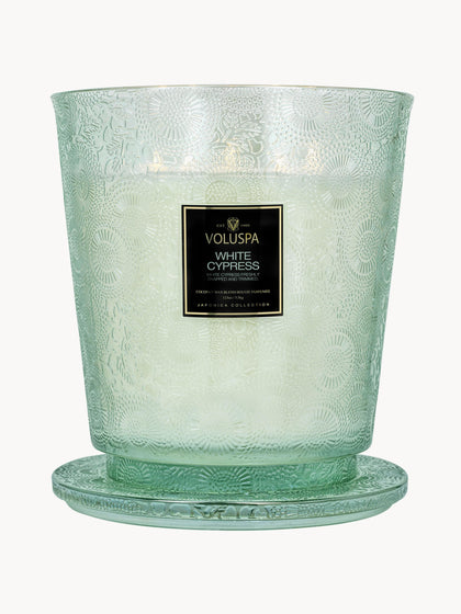 Westwing Vela Perfumada Artesanal De Cinco Mechas Japonica Collection (ciprés Bayas De Enebro Hojas De Menta Y Madera)