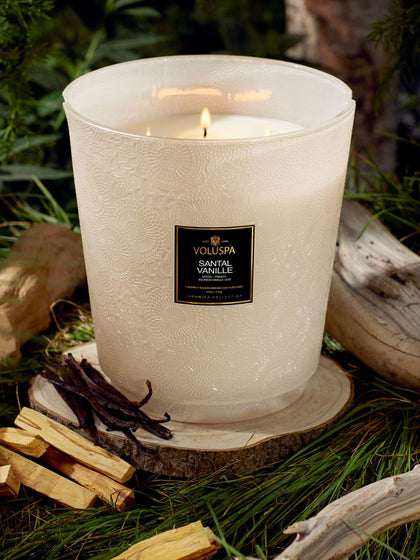 Westwing Vela Perfumada Artesanal De Cinco Mechas Japonica Collection (santal Vainilla Bourbon Francesa Y Oud)