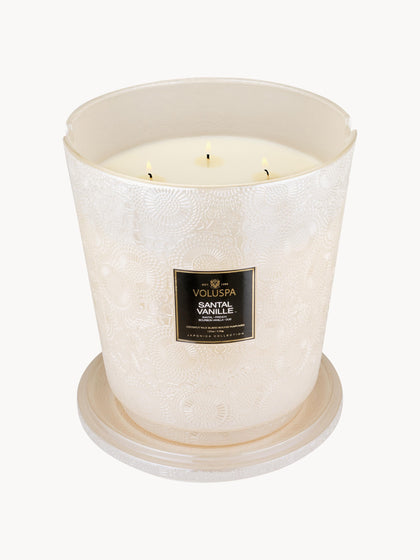 Westwing Vela Perfumada Artesanal De Cinco Mechas Japonica Collection (santal Vainilla Bourbon Francesa Y Oud)