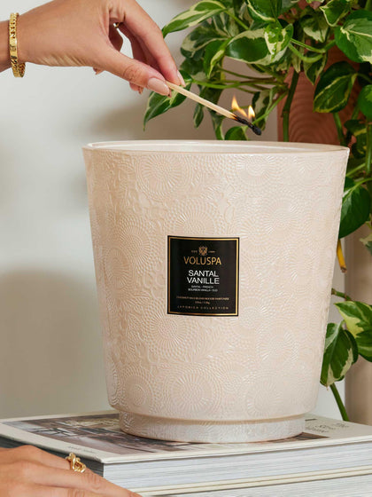 Westwing Vela Perfumada Artesanal De Cinco Mechas Japonica Collection (santal Vainilla Bourbon Francesa Y Oud)