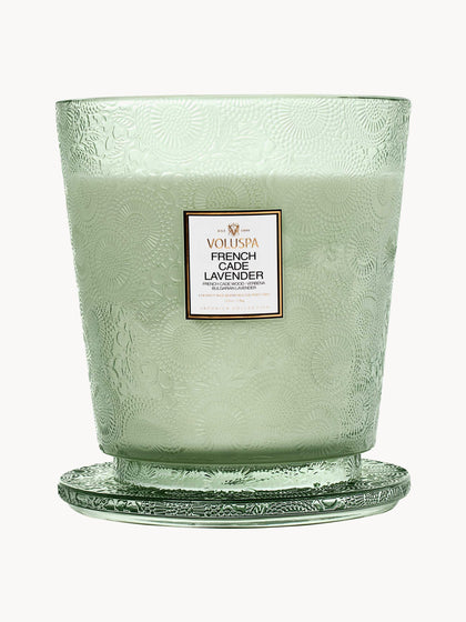 Westwing Vela Perfumada Artesanal De Cinco Mechas Japonica Collection (madera De Cedro Verbena Y Lavanda)