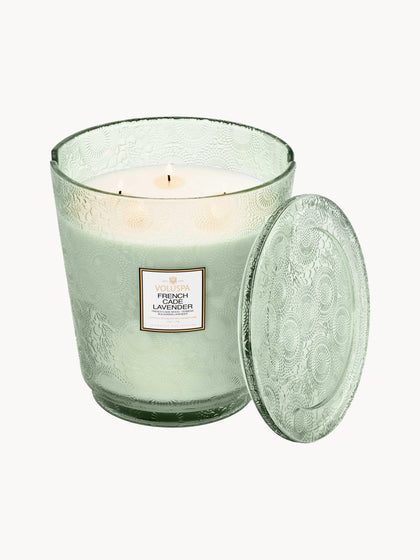 Westwing Vela Perfumada Artesanal De Cinco Mechas Japonica Collection (madera De Cedro Verbena Y Lavanda)