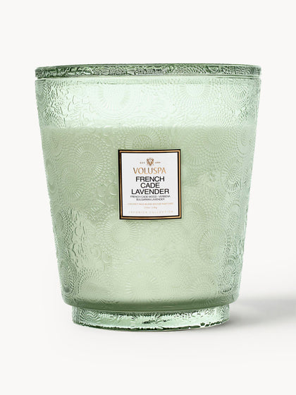 Westwing Vela perfumada artesanal de cinco mechas Japonica Collection (madera de cedro verbena y lavanda)