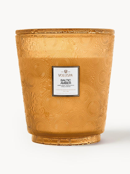 Westwing Vela perfumada artesanal de cinco mechas Japonica Collection (resina de ámbar sándalo cedro y orquídea de vainilla)