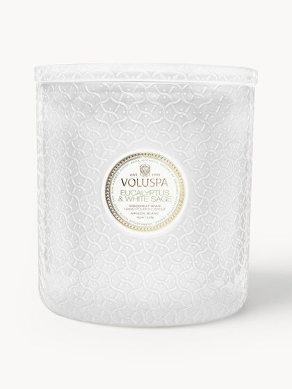 Westwing Vela perfumada artesanal de cinco mechas Maison Blanc (eucalipto cardamomo salvia y corteza de hinoki)