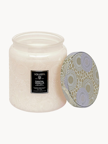 Westwing Vela Perfumada Artesanal De Dos Mechas Japonica Collection (Santal Vainilla Bourbon Francesa Y Oud)