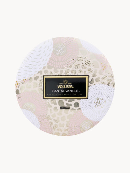 Westwing Vela Perfumada Artesanal De Tres Mechas Japonica Collection (Santal Vainilla Bourbon Francesa Y Oud)
