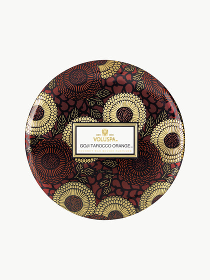 Westwing Vela Perfumada Artesanal De Tres Mechas Japonica Collection (bayas De Goji Mango Y Naranja Tarocco)