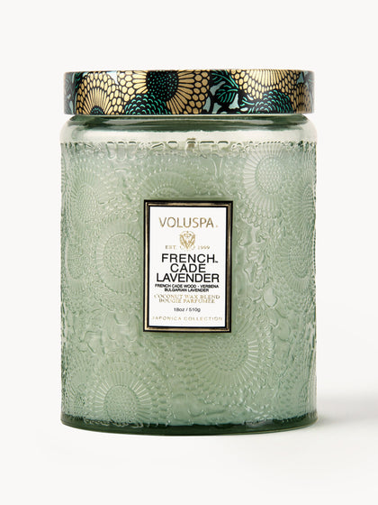 Westwing Vela perfumada artesanal Japonica Collection (madera de cacao verbena y lavanda)