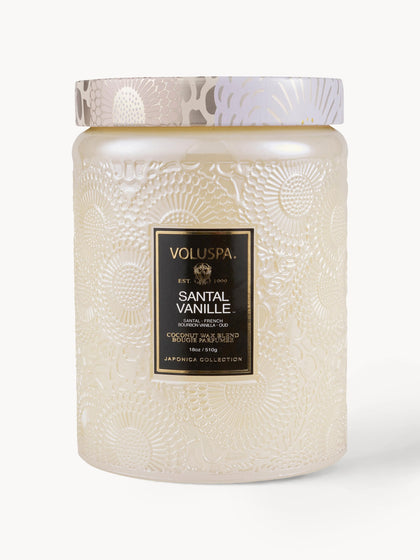 Westwing Vela perfumada artesanal Japonica Collection (Santal vainilla Bourbon francesa y oud)