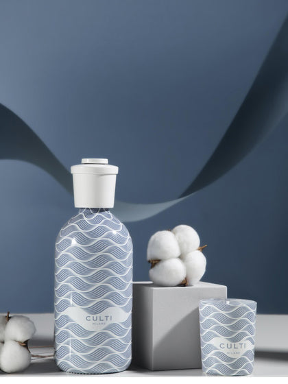 Westwing Vela Perfumada Onde Di Tessuto (hojas De Casis Algodón Y Pera)