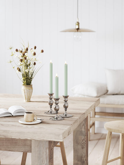Westwing Velas Cónicas LED Artesanales Real Flame 15 Cm 2 Uds