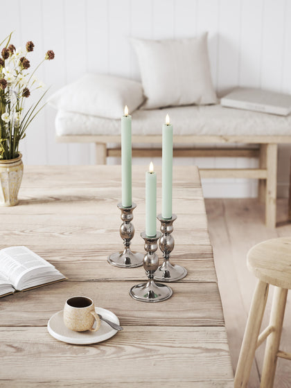 Westwing Velas Cónicas LED Artesanales Real Flame 15 Cm 2 Uds