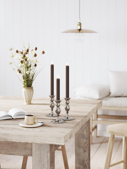 Westwing Velas Cónicas LED Artesanales Real Flame 24 Cm 2 Uds