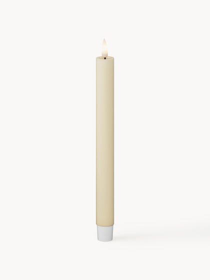 Westwing Velas cónicas LED artesanales Real Flame 24 cm 2 uds