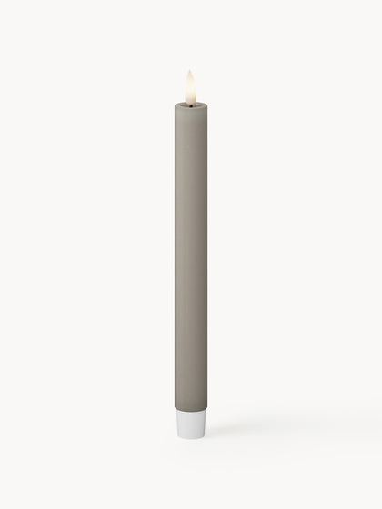 Westwing Velas cónicas LED artesanales Real Flame 24 cm 2 uds