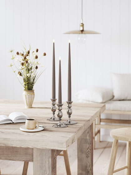Westwing Velas Cónicas LED Artesanales Real Flame 28 Cm 2 Uds