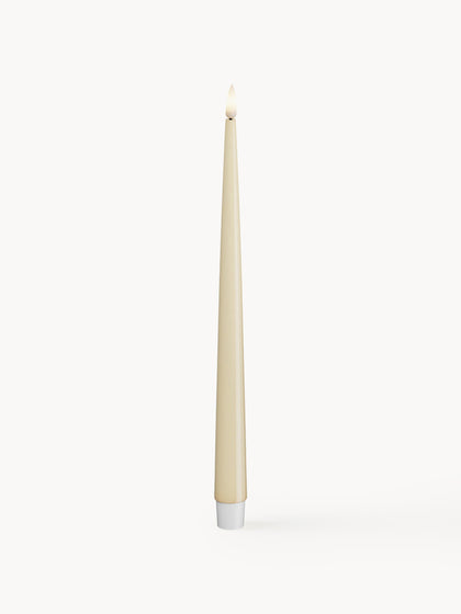 Westwing Velas cónicas LED artesanales Real Flame 28 cm 2 uds