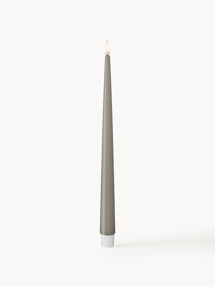 Westwing Velas cónicas LED artesanales Real Flame 28 cm 2 uds