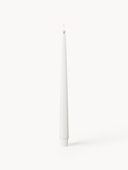 Westwing Velas Cónicas LED Artesanales Real Flame 28 Cm 2 Uds