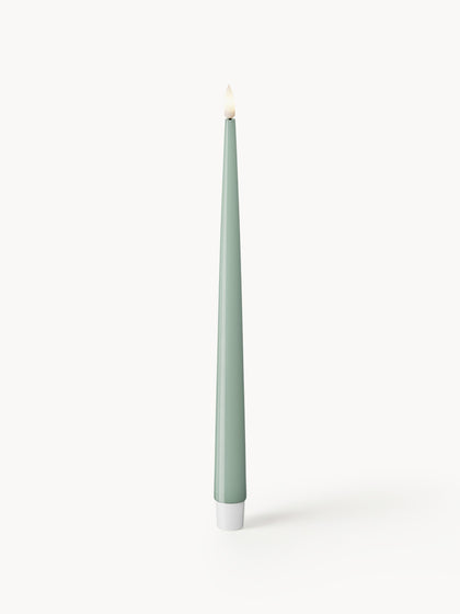 Westwing Velas cónicas LED artesanales Real Flame 28 cm 2 uds