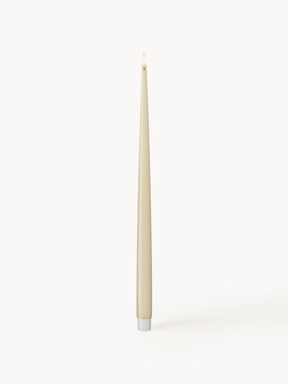 Westwing Velas cónicas LED artesanales Real Flame 38 cm 2 uds