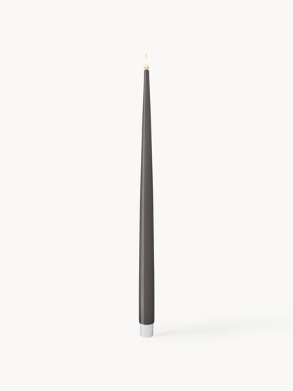 Westwing Velas cónicas LED artesanales Real Flame 38 cm 2 uds