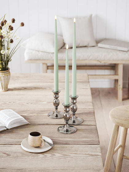 Westwing Velas Cónicas LED Artesanales Real Flame 38 Cm 2 Uds