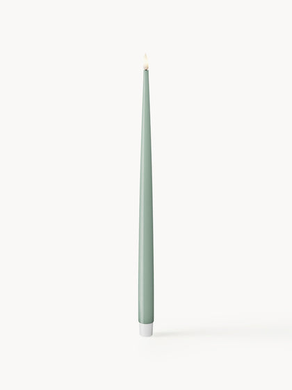 Westwing Velas cónicas LED artesanales Real Flame 38 cm 2 uds
