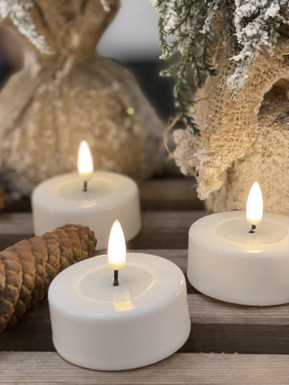 Westwing Velas De Té LED Artesanales Real Flame 4 Uds