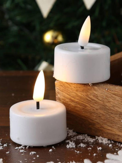 Westwing Velas De Té LED Artesanales Real Flame 4 Uds