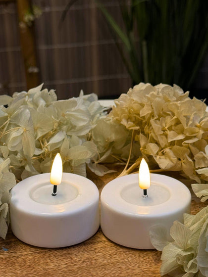 Westwing Velas De Té LED Artesanales Real Flame 4 Uds