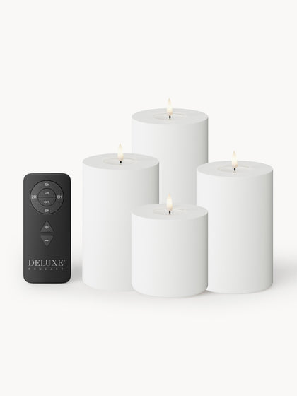 Westwing Velas LED artesanales con mando a distancia Real Flame 5 uds