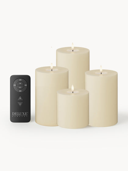 Westwing Velas LED artesanales con mando a distancia Real Flame 5 uds