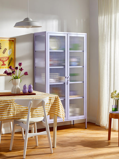 Westwing Vitrina De Metal Con Cristal Acanalado The Collector